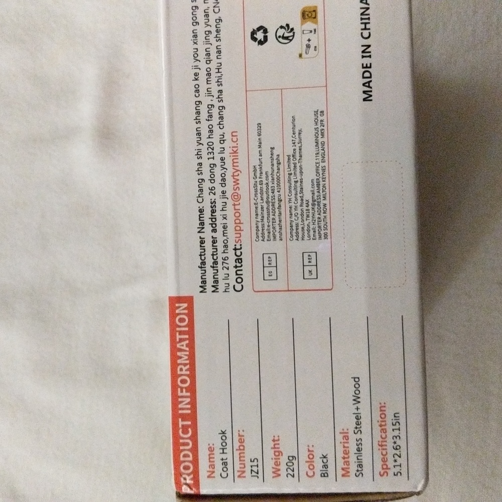 Swtymiki Coat Hooks 4 pc New - Picture 4 of 5